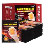 Disposable Hand Warmers - Long-Lasting Air-Activated Heat Packs up to 15 Hours, All Natural & Portable for Camping, Fishing, Hunting, Outdoor Sports, Winter Work, Gifts for Men and Women