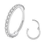 BLESSMYLOVE Clear CZ Silver 20G 8mm