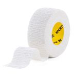 SPORTTAPE EAB Tape - 2.5cm x 4.5m - Tearable Elastic Adhesive Bandage | Thumb Tape, Hand & Finger Strapping Tape, Golf Tape & Weightlifting Tape | First Aid Tape & Medical Tape - Single Roll