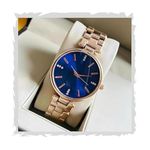 The Shopoholic Analog Blue Colored Diamond Studded Dial Women Analogue Wrist Watches for Women's & Girls