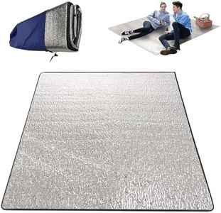 LNGJIN Tapis de Camping,200x200 cm Tapis de Sol Isolant en Aluminium,Enroulable Tapis en Aluminium,Tapis de Sommeil en Mousse,Tapis de Couchage léger pour Extérieur Camping Randonnée Pique-Nique