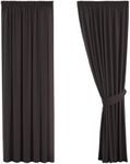 H.Versailtex Grey Blackout Curtains