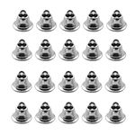 LAIYOHO 20 Pack Silver Metal Craft Bells - Mini Retro Jingle Bells for DIY Wind Chimes & Home Decoration