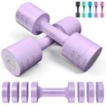 Adjustable Dumbbells Hand Weights Set: Sportneer 1 Pair 0.9-4.5KG (0.9-2.3KG) Fast Adjust Dumbbell Weight 6 In 1 Free Weights Barbells For Women Men Home Gym Workout Exercise Strength Training