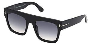 Tom Ford RENEE FT 0847 SHINY BLACK/GREY SHADED 52/21/140 women Sunglasses