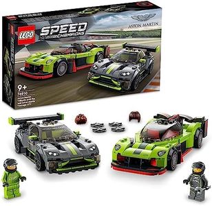 LEGO 76910 Speed Champions Aston Martin Valkyrie AMR Pro & Vantage GT3, 2 Race Car Toys, Collectible Car Models Set, 2022 Collection Model Building Kit