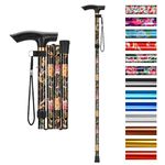 supregear Walking Stick - Adjustable Folding Walking Sticks for Women and Men - Lightweight Portable Collapsible Balancing Walking Aid - Travel Walking Cane for Ladies Elderly Adults