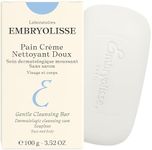 Embryolisse Gentle Cleansing Bar. Soap-Free Facial and Body Cleanser for Dry Skin, Dermatologically Tested, 3.53 oz.