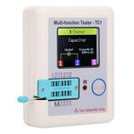 Multi Function Tester,3.5 inch Colorful Display Pocketable TFT Backlight Transistor LCR TC1 Tester for NPN and PNP Transistors,Capacitors,Resistors,Diodes,etc.