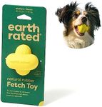 Earth Rated Dog and Puppy Ball for Small, Medium and Large Dogs, Durable Natural Rubber Fetch Dog Toy, for Indoor and Outdoor Use, Medium