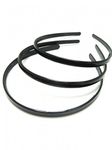 Black Plastic Alice Hair Band Headband 1.5cm (0.6) Wide by Pritties Accessories