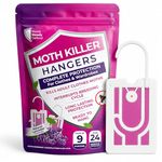 9-Pack Clothes Moth Killer Hangers for Wardrobes: Clothes Moth Killer | Contains Transfluthrin | Moth Protection for Wardrobes and Drawers | Up to 3 Months Protection per Hanger | Lavender-Scented