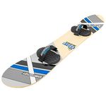 SportsStuff Snow Ryder, Hardwood Snowboard, Perfect for Beginners and Backyard Fun 130cm