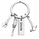 Uncle Gift from Nephew Niece Uncle Keychain Uncle Announcement Gift Fathers Day Gift for Uncle Godfather Uncle-to-be New Uncle Uncle Appreciation Gift Birthday Christmas Keyring Gift for Uncle Brother