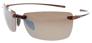 Fiore Island Sol Polarized and Non-Polarized Sunglasses Rimless TR90 for Men and Women Brown Size: Medium