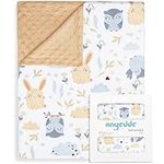 ANYEDDE Baby Blankets Unisex Newborn Thick - Super Soft Cute Rabbit Blankets, for Toddler Baby Nursery Bed Blanket Stroller Crib Shower Gifts, 30 x 40 Inch