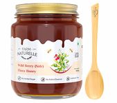 Farm Naturelle-Berry Honey| 850g+150gm Extra and a Wooden Spoon|100% Pure Lab Tested Honey In Glass Bottle.