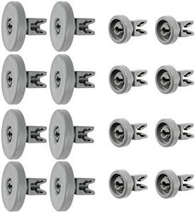 Dishwasher Rack Wheels Kit Compatiblw with Elec-trolux AEG Zanussi DW125 ESF609 ESF620 ESF632 ESF 673, Replace Part 50286965004 Accessories