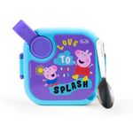 rabitat Peppa Pig LUNCHMATE Mini Stainless Steel Lunch Box Rainy Day 500 ml - 2 Years Brand Warranty | Steel Lunch Box for Kids | Snack Box | Stainless Steel Lunch Box