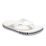 Crocs Unisex Adult Casual Bayaband Flip White/Navy Flop-6 Kids Uk (205393-126)