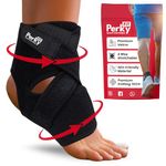 PerkyFit™ Neoprene (Pack of 1) Ankle Support for Men & Women - Adjustable Ankle Brace & Ankle Binder for Women Pain Relief - Premium Ankle Support women for Pain Relief During Sports and Recovery