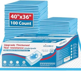BIGGMED 100 Count Incontinence Bed Pads 40'' x 36'' Tear-Resistant Disposable Underpads Heavy Duty Chucks Pads for Adults, Kids & Elderly | Protection Pads for Bed, Sofa, and Chair