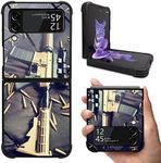 CARLOCA Compatible with Samsung Galaxy Z Flip 3 5G Case,Ar-15 Gun Lover Pattern Design for Girl Boy Shockproof Anti-Scratch Case for Samsung Galaxy Z Flip 3 5G