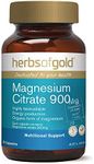 Herbs of Gold Magnesium Citrate 900 60 Capsules