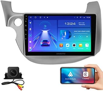 10.2 Inch (2G+32G) 5G WiFi 8 Core 48EQ Android 12 Airplay Car Stereo Radio for Honda Fit 2008-2013 Carplay Android Auto Support Mirroring Backup 1080P SWC