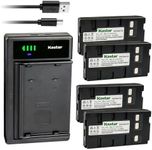 Kastar 4-Pack Battery and Smart USB Charger Replacement for Panasonic PV-L550 PV-L780D PV-L850 PV-L858 Camcorder, Panasonic BP-12 BP-15 BP-17 BP-18 PV-213A PV-214A PV-215A PV-B18 PV-BP15 PV-BP17