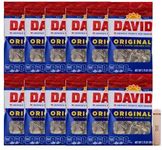 David Seeds Original Sunflower Seeds, 1.75-ounce Bags(Pack of 12)/ ZiQ clip 1pc