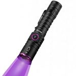 Alonefire SV87 395nm UV Torch Flashlight Zoom 5W Type C USB Rechargeable Black Light Money Detector for Resin Curing, Pet Urine Detection, Scorpion, Fishing, Minerals, Leaks, Cure Glue with Battery