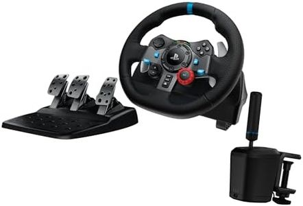 Logitech G29 Driving Force Racing Wheel + RS Shifter & Handbrake Bundle - PS5/PS4/PC