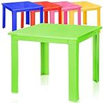 A406 Kids Children Plastic Table Strong Folding Table Suitable for Outdoor Side Table (Green)