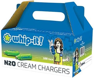 Whip-it! SV-6100: Cream Chargers 100-Pack, Small, White