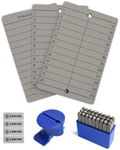 CREVIK Crypto Seed Phrase Storage - Titanium Seed Phrase Plate and Stamp Set - Offline Cold Wallet for Bitcoin Ethereum for 12-24 Words BIP39 Compatible Wallets (Ledger, Metamask & More)