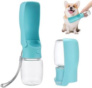 SHUNMAN Foldable Dog Water Bottle,550ml Portable Dog Water Bottle,Leak Proof Dog Travel Water Bottle for Outdoor Traveling, Walking, Camping and Hiking BPA Free