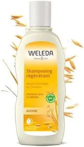 WELEDA - Shampooing Régénérant à l'Avoine - Soin Cheveux Secs et Abîmés - Flacon de 190 ml