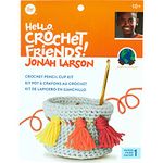 Boye 3629007001 Jonah's Hands Pencil Cup Crochet Kit for Beginners, 7 pcs, Multicolor