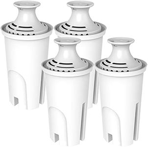 HiWater Standard Water Filter Replacement for Brita Pitchers, Dispensers, Premium Pitcher Replacement Filters (4 Pack)