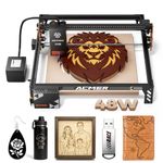 ACMER Laser Engraver, P1 S Pro 48W Cutting Machine 380x350mm Large Area, WiFi Control, Class 1,Engraves Wood Acrylic Leather Glass Metal for DIY, Crafts & for Small Business
