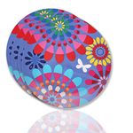 French Bull Plates - 4 Piece Set - 9 inch Melamine Salad Plates Set of 4 - Melamine Dinnerware for Indoor and Outdoor - Festival