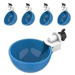 Lil Clucker - Blue Large Automatic Chicken Waterer Cups Suitable for Ducks, Geese, Turkeys, and Bunny Rabbit - Water Feeder Kit - Poultry Waterer - Pack of 5