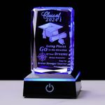 Movdyka Graduation Gifts for Her Him 2024 Unique, 3D Layser Engraved Class of 2024 with Base, High School College Graduation Gift Ideas for Women Men Girls Daughter Son Unisex