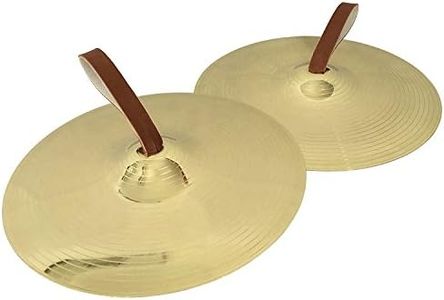 Percussion Plus PP869 Marching Pair Budget Cymbals,Brown, 10-Inch