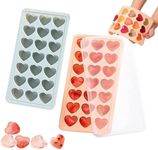 2 Pack Heart-Shaped Ice Cube Trays 