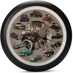 Mark Feldstein History of Ford Trucks Model T - F150 Sound Wall Clock, 13 Inch