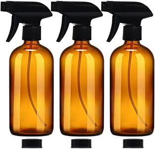 Belle Vous Bote Spray Pulverizador Vidrio Ámbar Vacío y Rellenable (Pack de 3) Pulverizador Agua 500 ml - Gatillo Duradero - 2 Ajustes de Chorro - Producto de Limpieza, Aromaterapia, Aceite Esencial