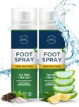 EM5™ Foot Spray | Eliminates Bad Odor for 24 Hours | Fresh & Healthy Feet | Tea-Tree & Sea-Salt Fragrance | Moisturizing & Deodorizing With Goodness of Aloevera, Vitamin E & Tea Tree Oil | 100 ml (Pack of 2)