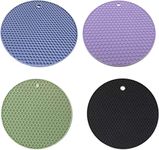 4 Pieces Silicone Trivet Mats, Sili